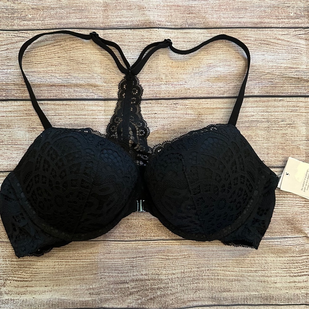 Auden Radiant PushUp Bra - 36A - Black Lace